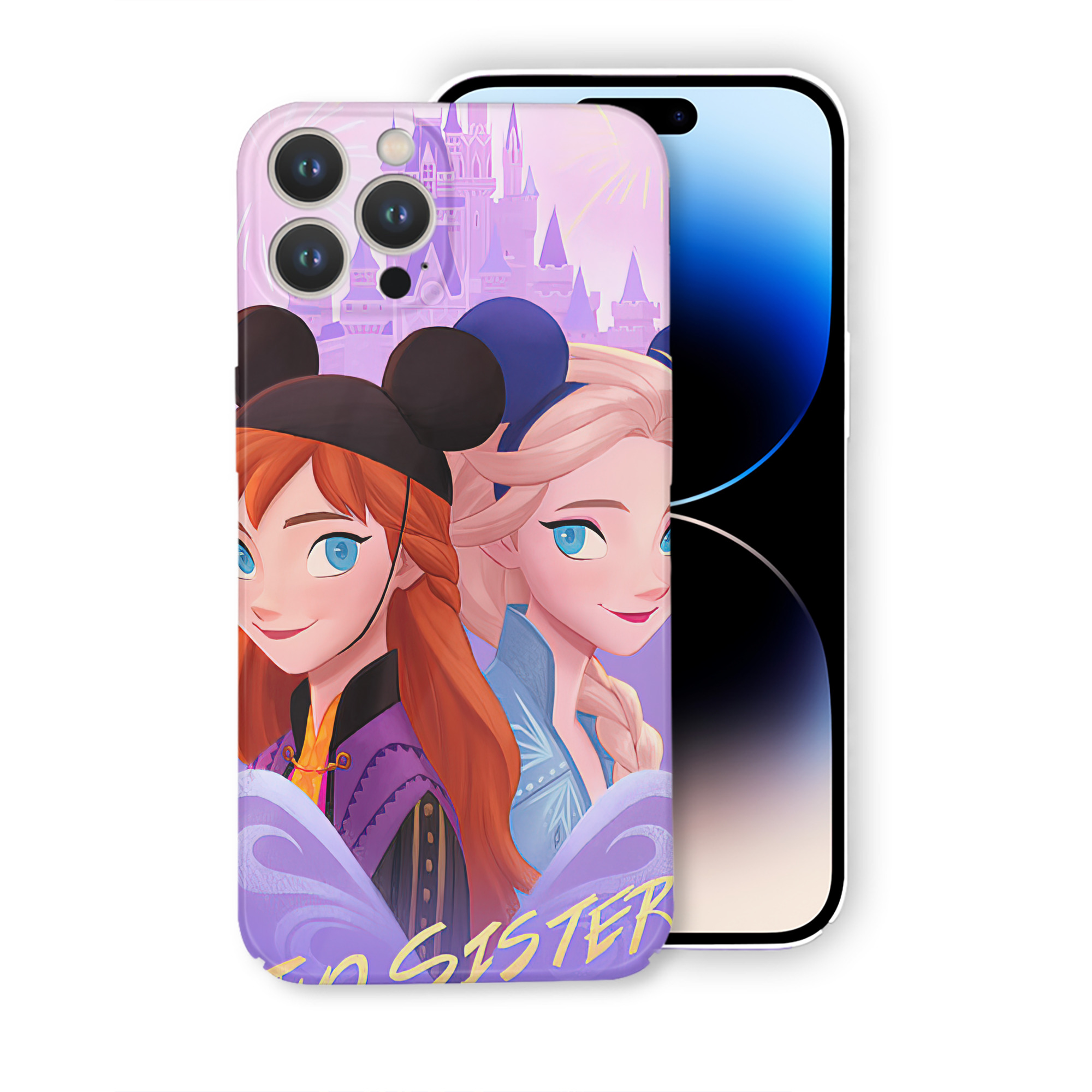 （画像用） アナと雪の女王 アンナ エルサ Frozen Anna Elsa 【iPhone 14シリーズ対応】ハードケース